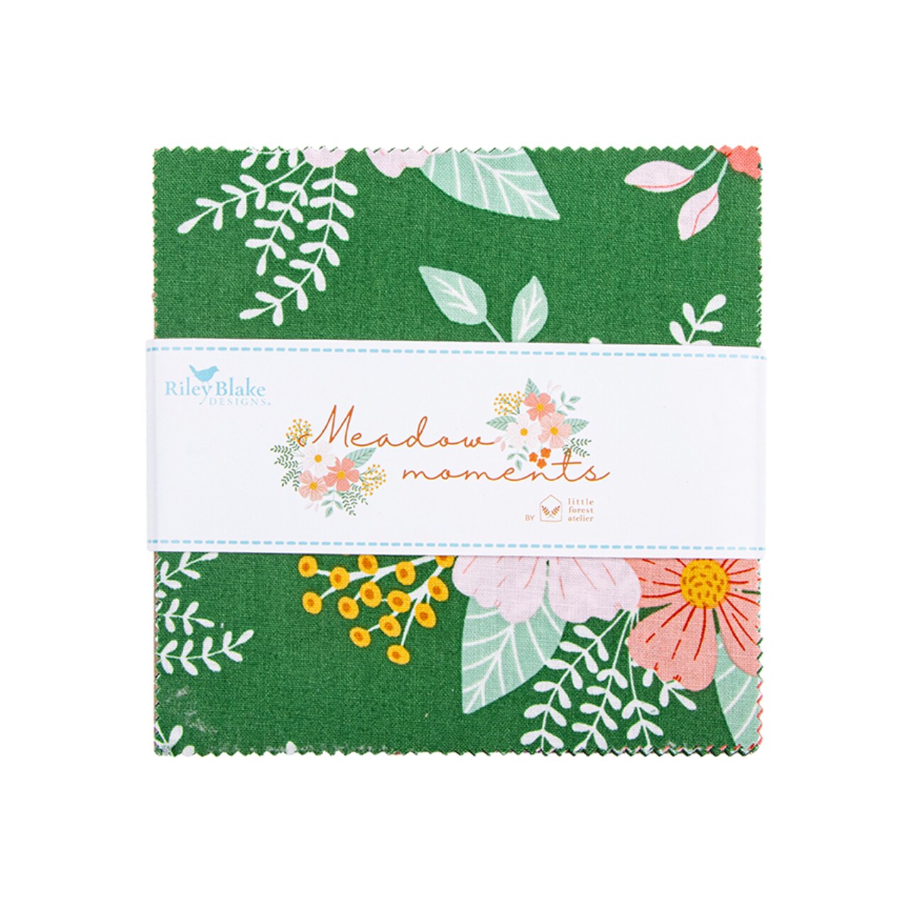 Meadow Moments 5" Square Pack (Charm Pack / 5" Stacker) by Little Forest Atelier for Riley Blake (5-17230-42)